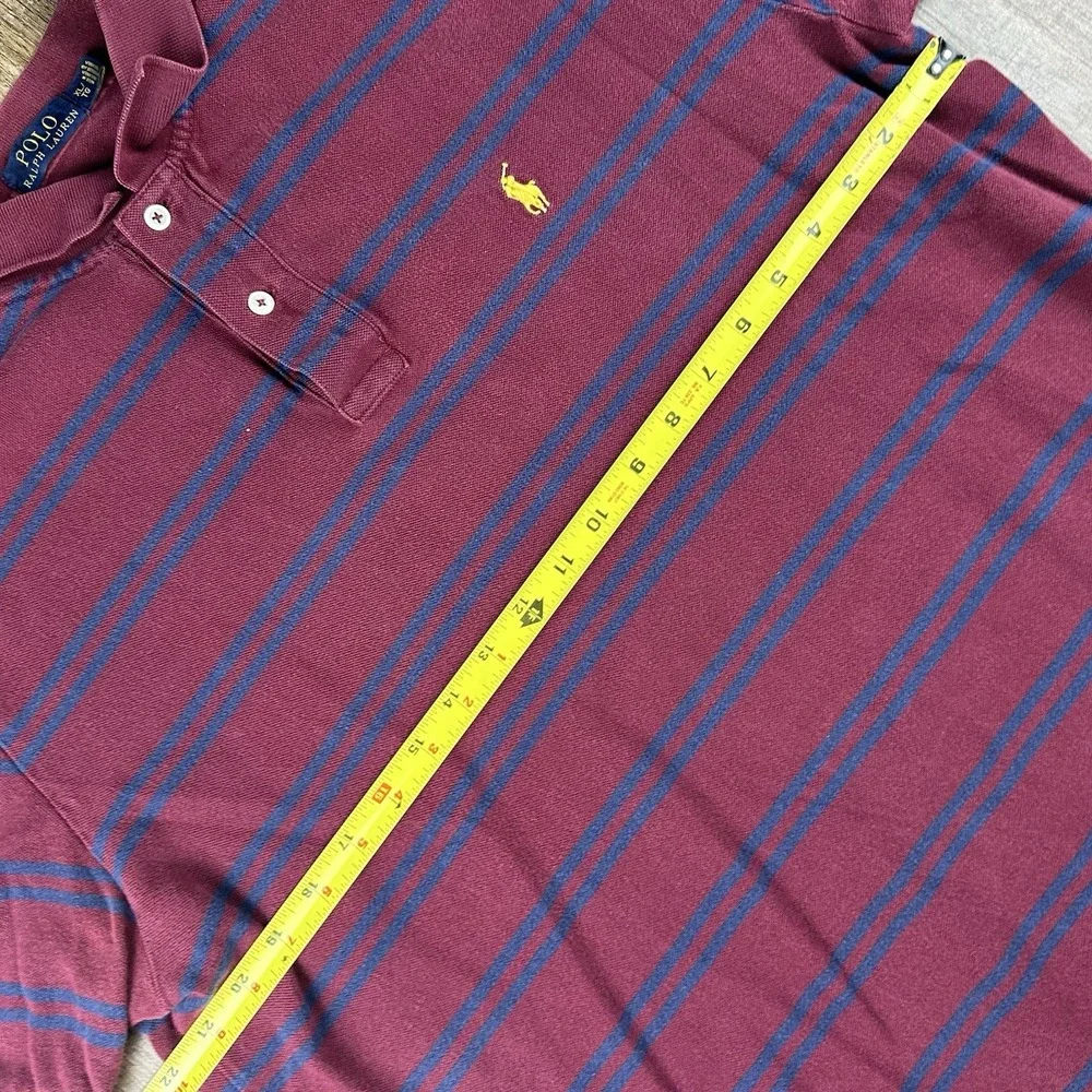 Polo‎ Ralph Lauren Shirt Mens XL Stripe Short Sleeve Pullover Good Fit Casual